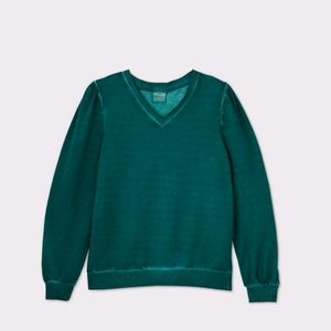 Knox Rose Teal Sweatshirt Size L